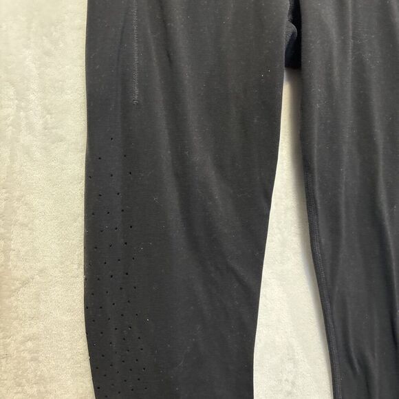 Athleta Women's Chakra 7/8 Tight Powervita Leggings Black Size Small Laser Cut - Picture 4 of 16